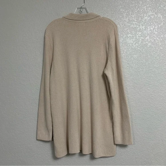 Barefoot Dreams Collared Cardigan Sweater Women 1X CozyChic Ultra Lite Ribbed - Picture 3 of 16